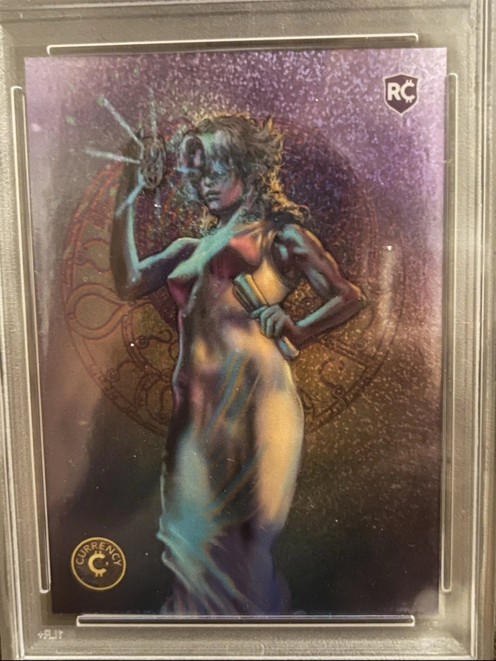 2023 Currency Series 2 Hypatia Crystal Sparkle RC Trading Card PSA 10 Gem Mint